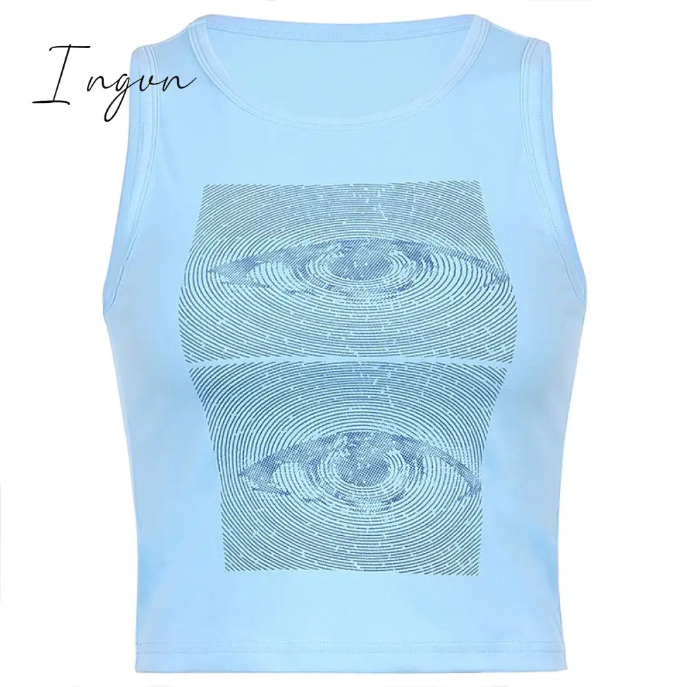 Ingvn - 80s fashion 21 Style Sexy Vintage Strappy Y2K Halter Crop Top Women Summer 90s Backless Cami Tops Tees Ladies Fashion Fitness Camisole Party