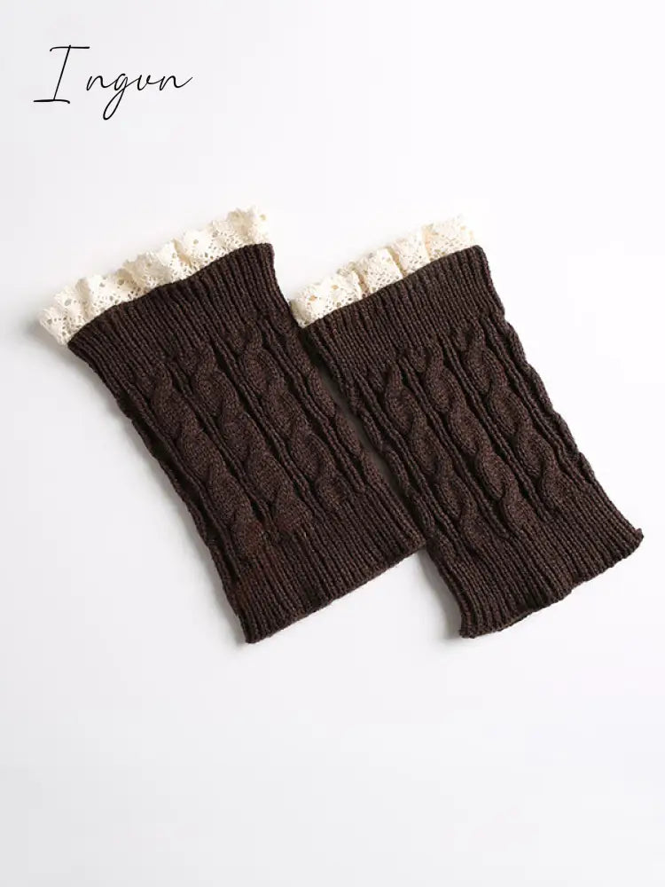 Ingvn - Original Creation Keep Warm Hollow Jacquard Leg Warmers Accessories