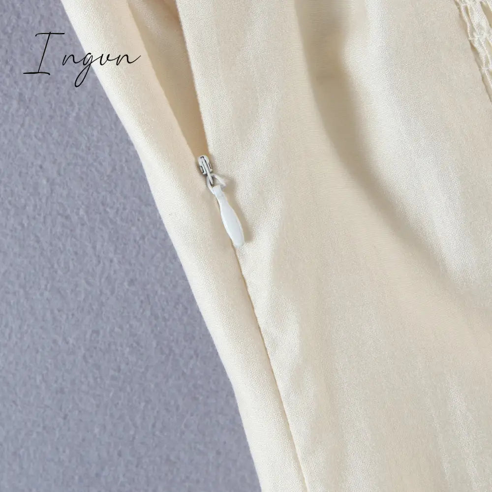Ingvn - Summer mini dresses for women sexy outfits for woman elegant dress vintage cothes sundress casual ruched dress backless
