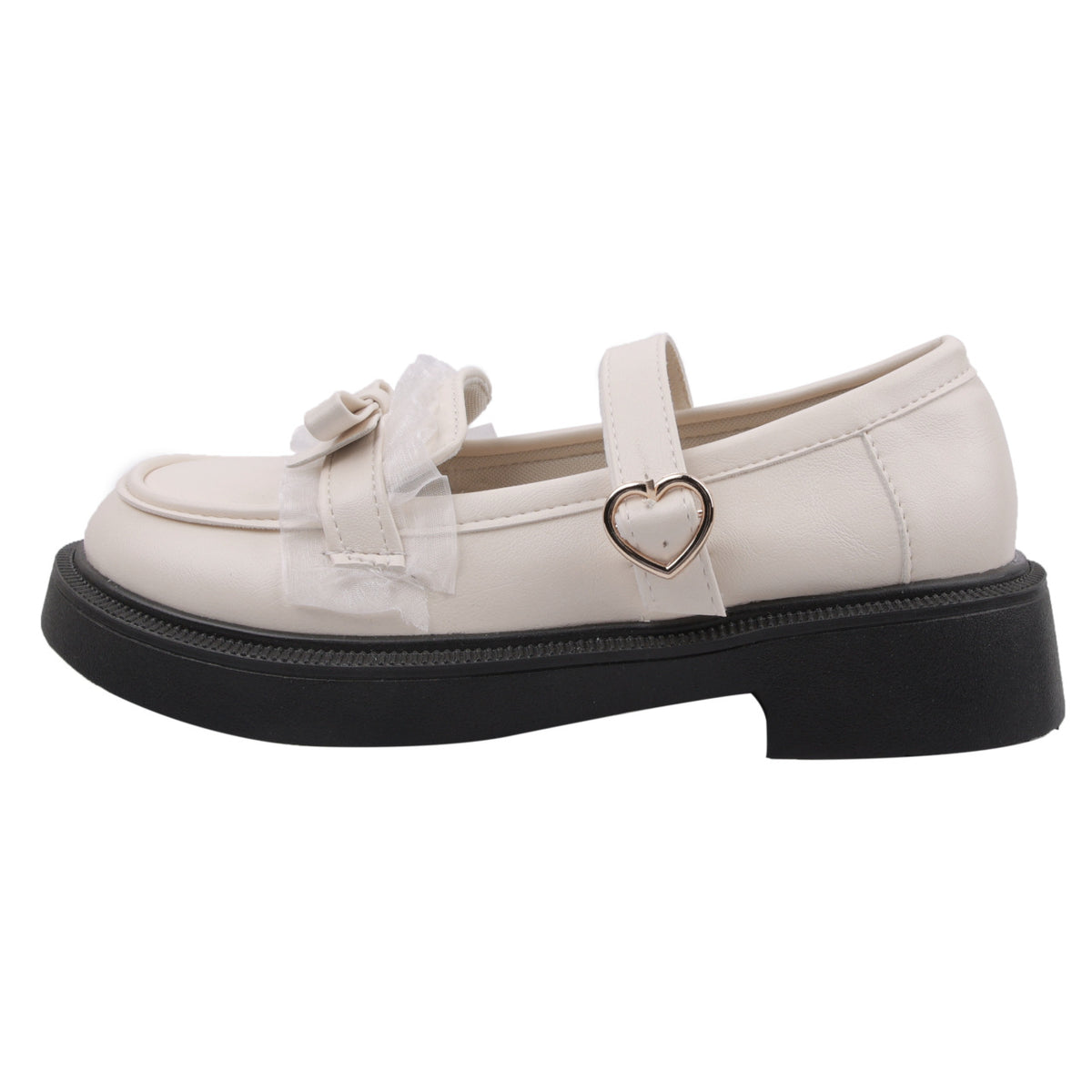 New British Style All-match One-word Buckle Belt Mary Jane Shoes Women's Casual Soft Leather Loafers Small Leather Shoes