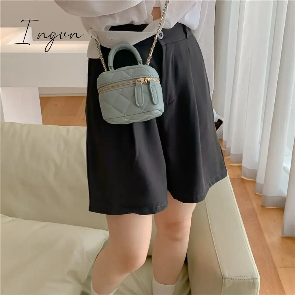 Ingvn - High Waisted Suits Shorts for Women 2023 New Solid Korean Fashion Wide Leg Shorts Office Ladies Casual Baggy Shorts