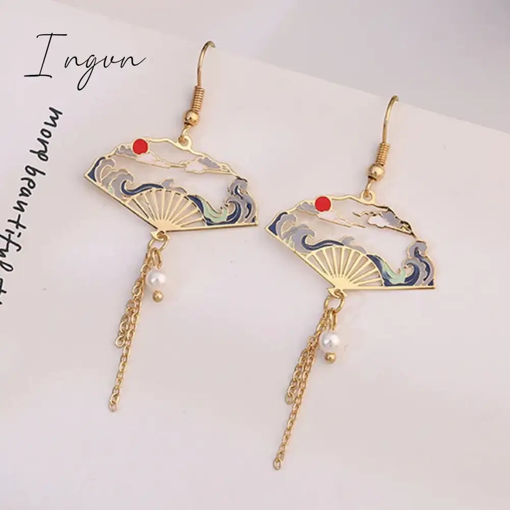 Korean Style Flower Cute Animal Dangle Earrings For Women Moon Stars Kitten Rabbit Balloon Asymmetric Earring Party Jewelry Gift
