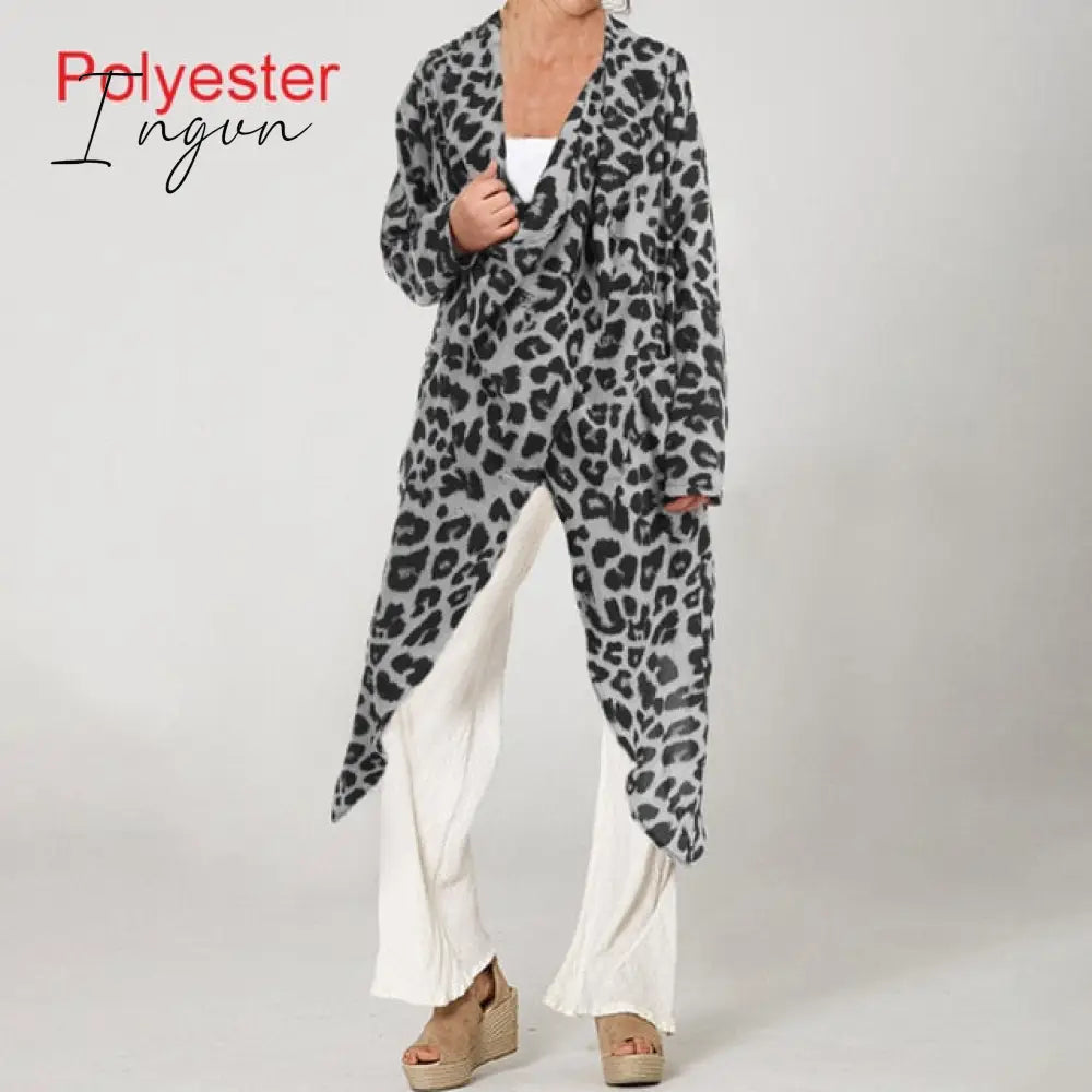Ingvn - Plus Size Women Tops and Blouse Autumn Vintage Long Blouses Casual Cowl Neck Long Sleeve Asymmetric Party Blusas 5XL