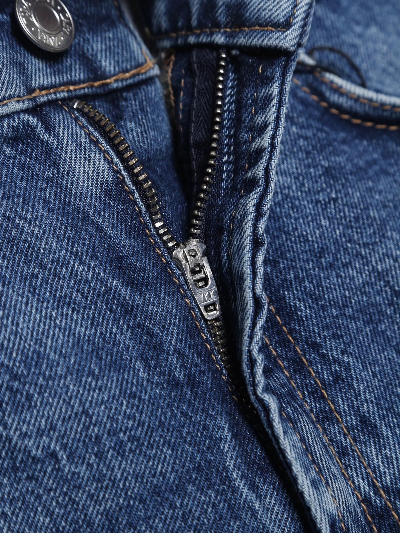 Voguable  denim skirt  spring new women's clothing Versatile fashion high waist contrast color patchwork casual denim skirt series
