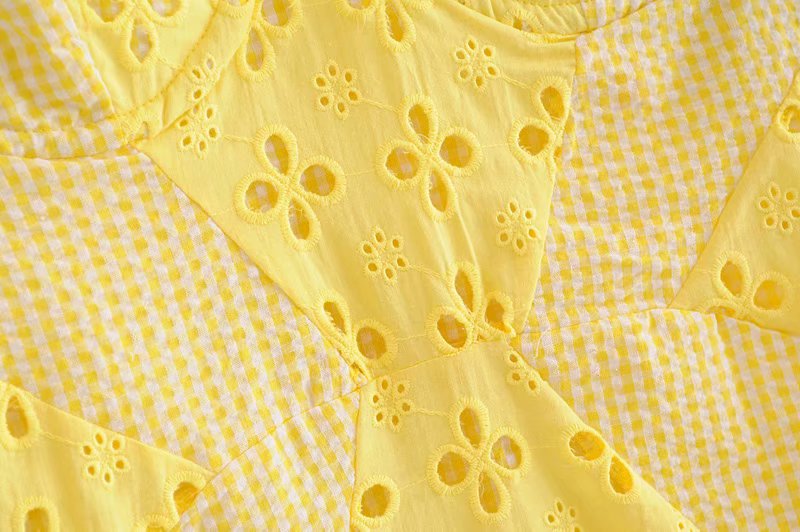 Voguable  Women Yellow Lace Trim Spaghetti Strap Bodycon Mini Dress Romantic Lady Backless Sleeveless Party Club Sexy Dress