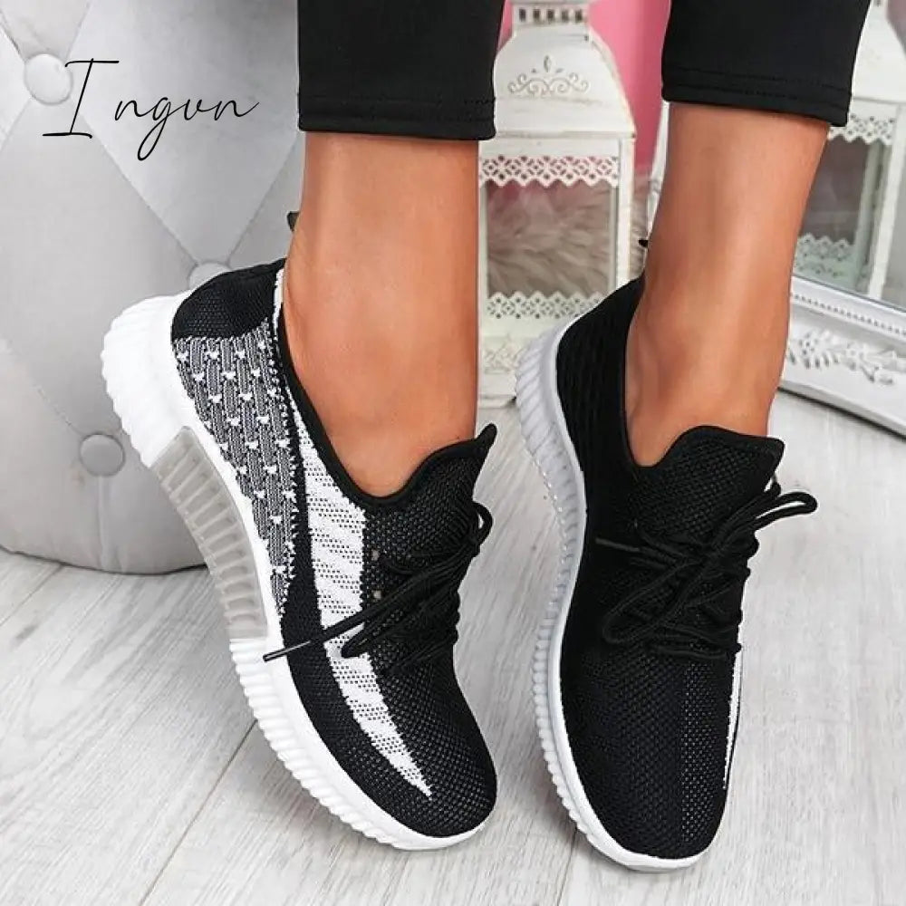 Ingvn - Breathable Lightweight Lace-Up Sneakers