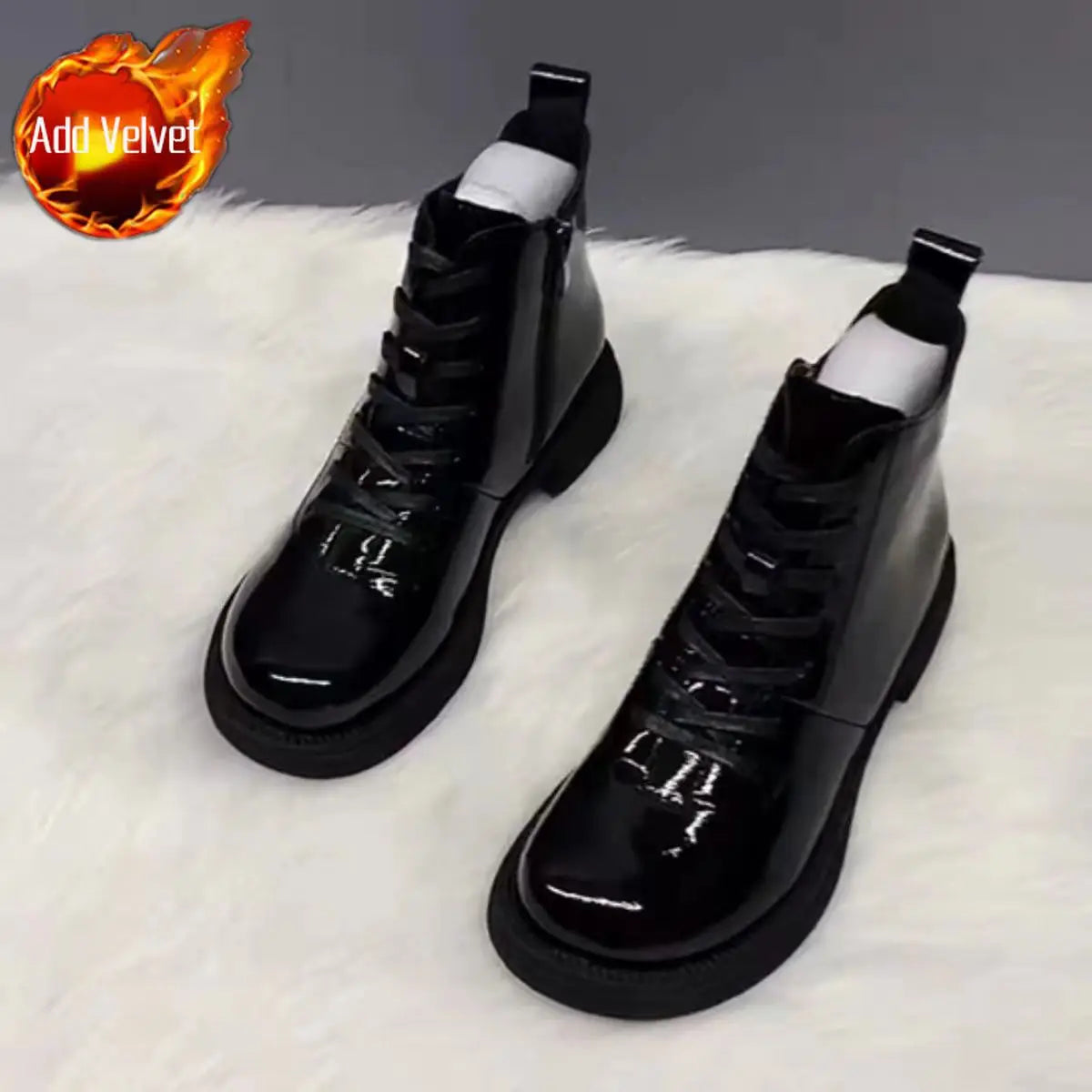 Ingvn  Female Ankle Boots Waterproof Booties Elegant with Low Heels Footwear Round Toe Short Shoes for Women Work Y2k Autumn Trend
