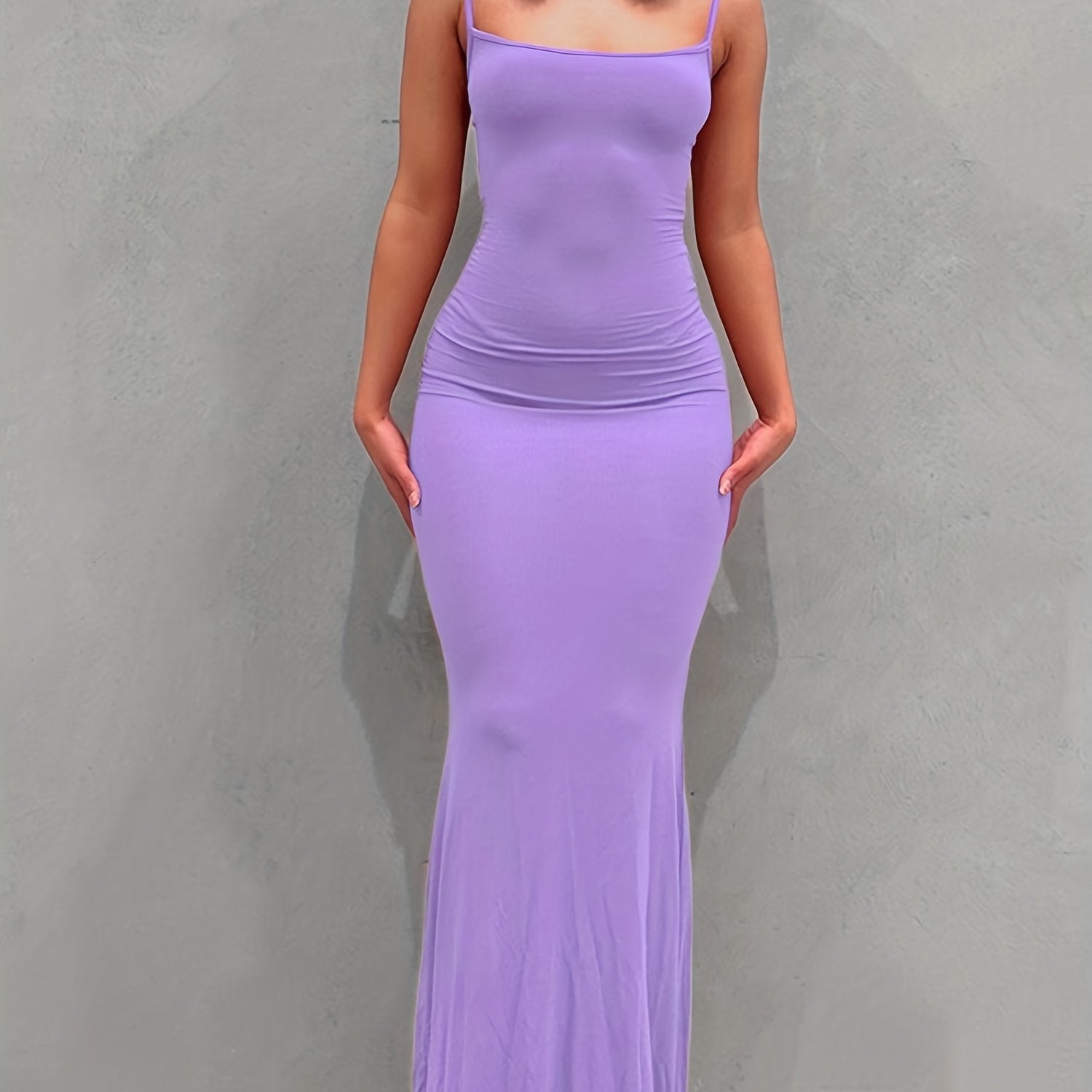 Flattering Sleeveless Backless Maxi Dress - Casual Lounge Comfort with a Sexy Twist - Seamless Bodycon Fit for Everyday Glam - Womens Fashion Must-Have