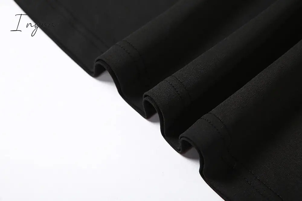 Ingvn - Sexy Bandage Hollow Out Slip Maxi Dress for Women Party Club Elegant Outfits Summer Holiday Backless Dresses Slim