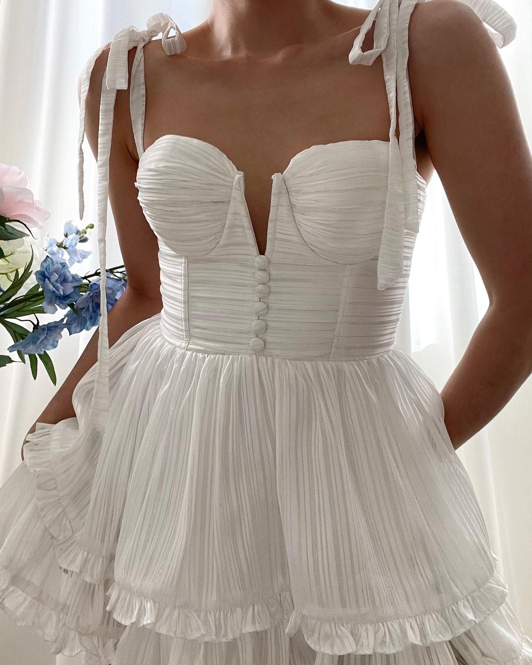 Fashion Women Spaghetti Strap Ruffle Cake Chiffon Dress Sexy Ladies Floral Print Holiday Party Mini Dress Summer Robe