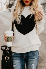 Ingvn -  Heart Shaped Sweater(4 Colors)