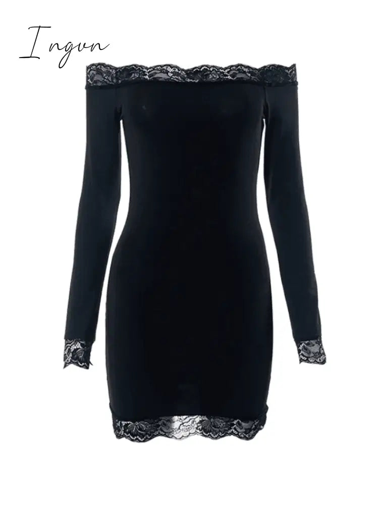 Ingvn - Lace Bandeau Slim Mini Dress