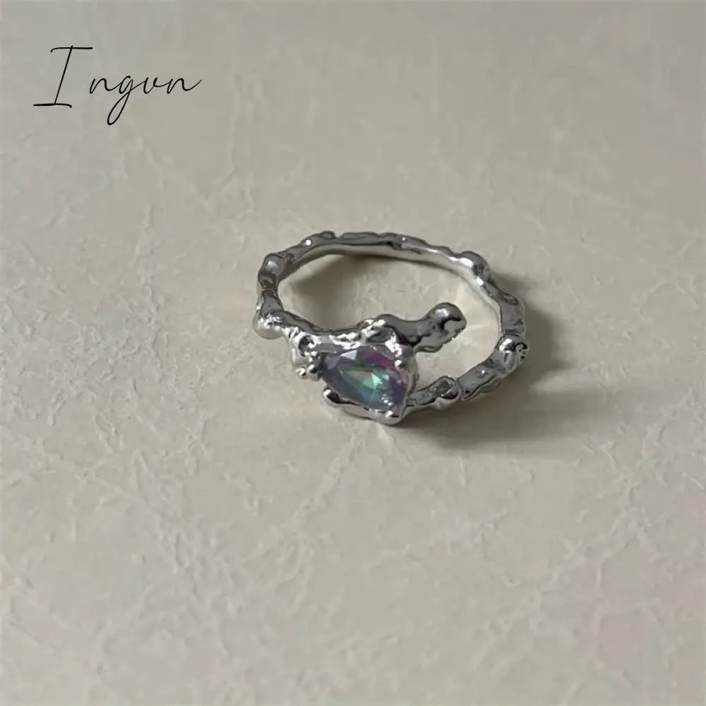 Korea Cute Rabbit Ear Rings Girl Women Bunny Butterfly Ring Zircon Jewelry Opening Rings For Girlfriend Sweet Cool Jewelry Gifts