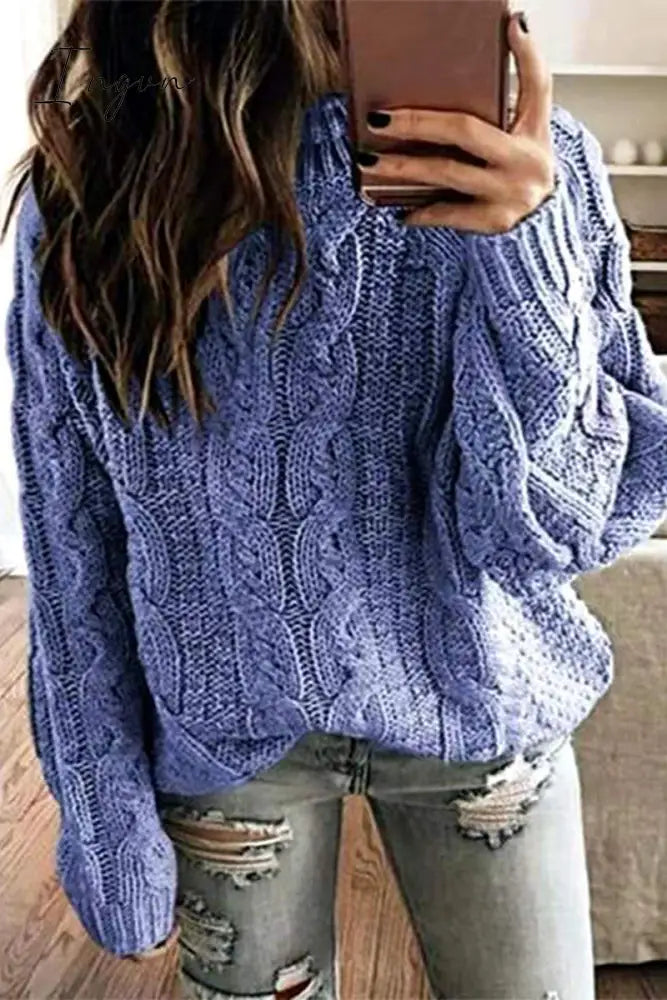 Ingvn - Casual Simplicity Solid Patchwork O Neck Tops(6 Colors)