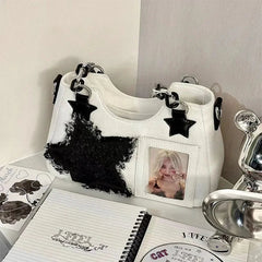 Ingvn  Y2k Womens Shoulder Bag Spice Girls High Street Handbag Fashion Street Girls Casual Sweet Designer Crossbody Bags