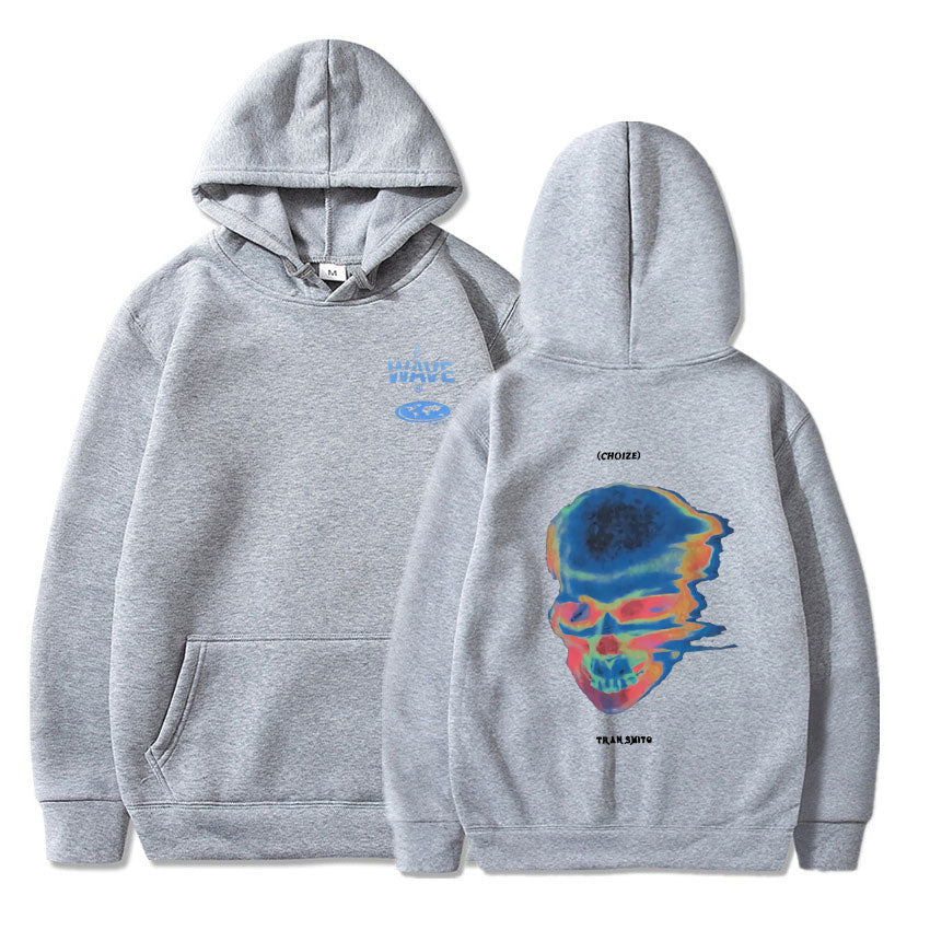 Voguable Hot Sale Fashion Creativity Design Skeleton Graphic Print Hoodie Men Women Fleece Cotton Hoodies Man Hip Hop Style Sweatshirt