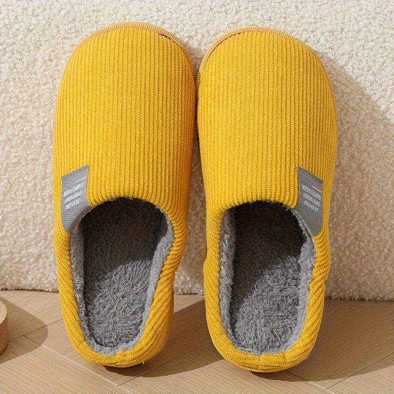 CozySoft Plush House Slippers - Slippers with Soft Sole, Closed Toe, Fuzzy Lining, Warm and Cozy Design for Home Use - Perfect for Cold Winter Days