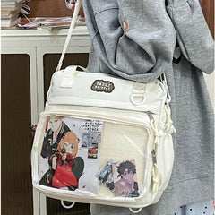 Ingvn  Multifunctional Shoulder Crossbody Bag with Large Capacity for Students To Attend Classes and Tutoring Tote Bag for Girls