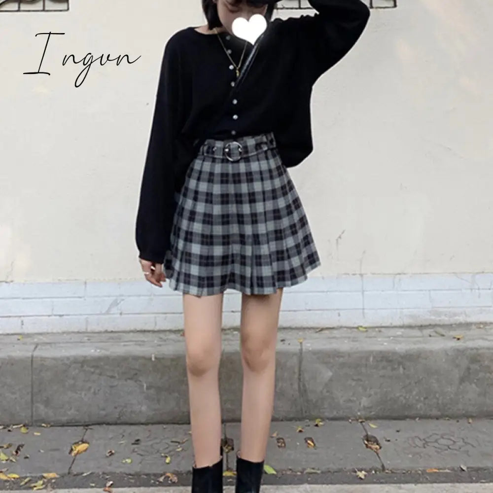 Ingvn - 90s Plaid Skirt
