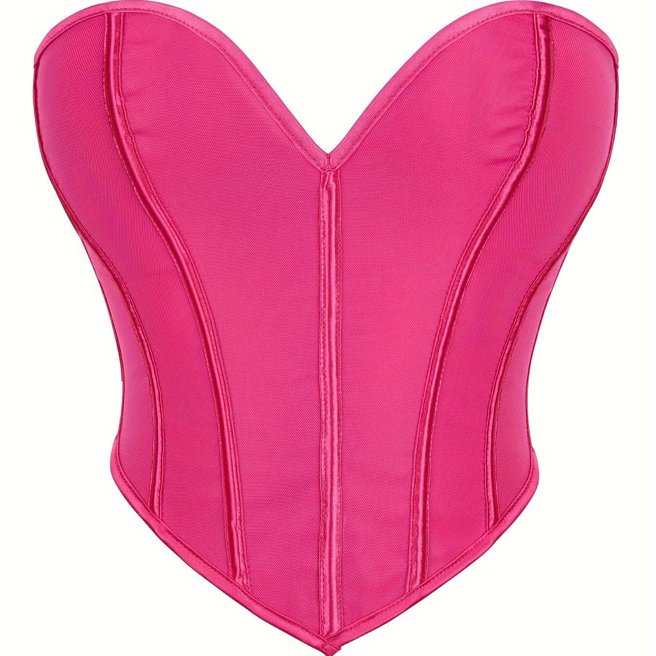 Elegant Strapless Tummy-Control Shapewear Corset | Adjustable Lace-Up | Sexy Knit Bustier | Medium Support Lingerie