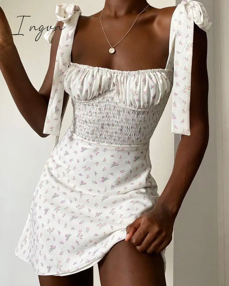 Ingvn - Vintage Solid Button Midi Dress Sexy Party Club Bodycon Strapless High Split Dresses Women Spring Autumn Casual Vestidos