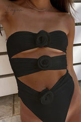 Ingvn - Solid Patchwork Swimwears