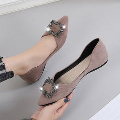 Casual Flats Single Shoes Women Loafers PU Leather Boat Shoes Fashion Ladies Loafers Comfortable Luxury Brand Shoes Women