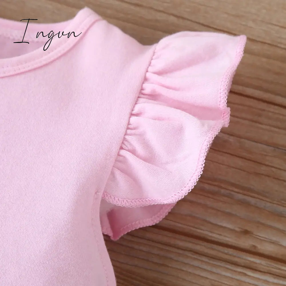 Ingvn - New Summer Baby Girls Tutu Dress Children Party Little Girl Kids Clothes Flying Sleeve Princess Rainbow Patchwork Outfits Dress