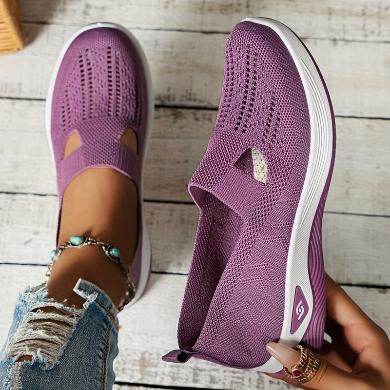 Comfortable Vintage Style Mesh Slip-On Sneakers - Breathable, Lightweight, and Hand Washable Casual Walking Shoes with Rubber Sole, Fabric Insole, and No Embellishment for All-Season Wear - Easy to Clean and Maintain from Tai