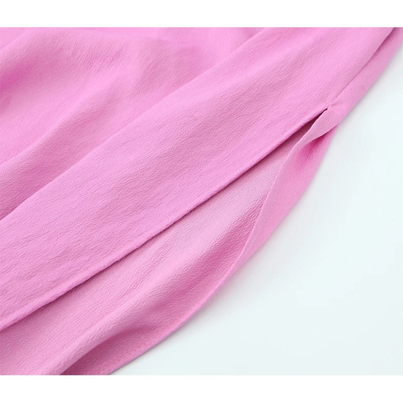 Summer Women Side Slit Front Hollow Out Satin Halter Long Dresses Sexy Backless Party Vestidos
