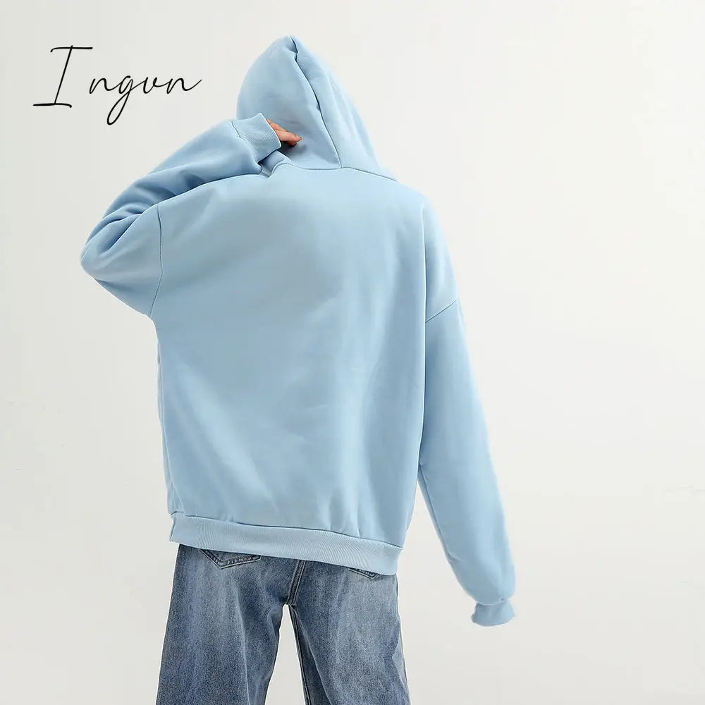 Ingvn - winter night out outfit Frog Sweatshirt Oversized Clothes Harajuku Long Sleeve Hooded Kawaii Hoodie for Girls Women Hoodies Pocket Pink Sweatshirts
