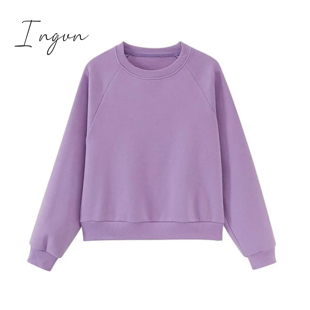 Ingvn - toppies Womens Tracksuits Hooded Sweatshirts Autumn Winter Fleece Oversize Hoodies Solid Pullovers Jackets Unisex Couple