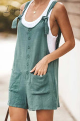Ingvn - Cotton Pocket Jumpsuit(3 Colors)