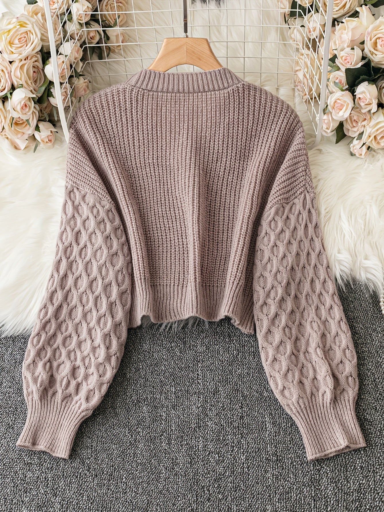 Stylish Solid Button Front Cardigan - Women's Long Sleeve Drop Shoulder Casual Outwear - Cozy Winter Clothing for Everyday Wear