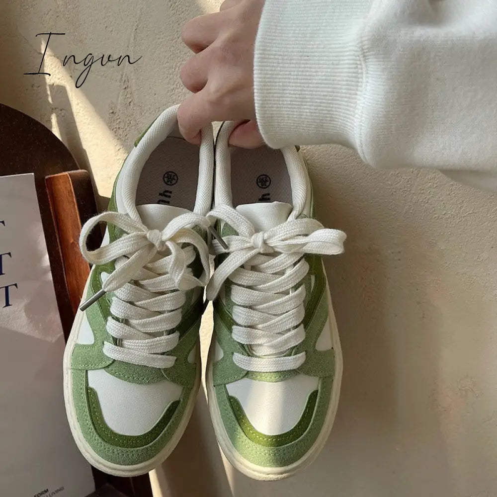 Ingvn - Skater Girl Pastel Colors Sneakers