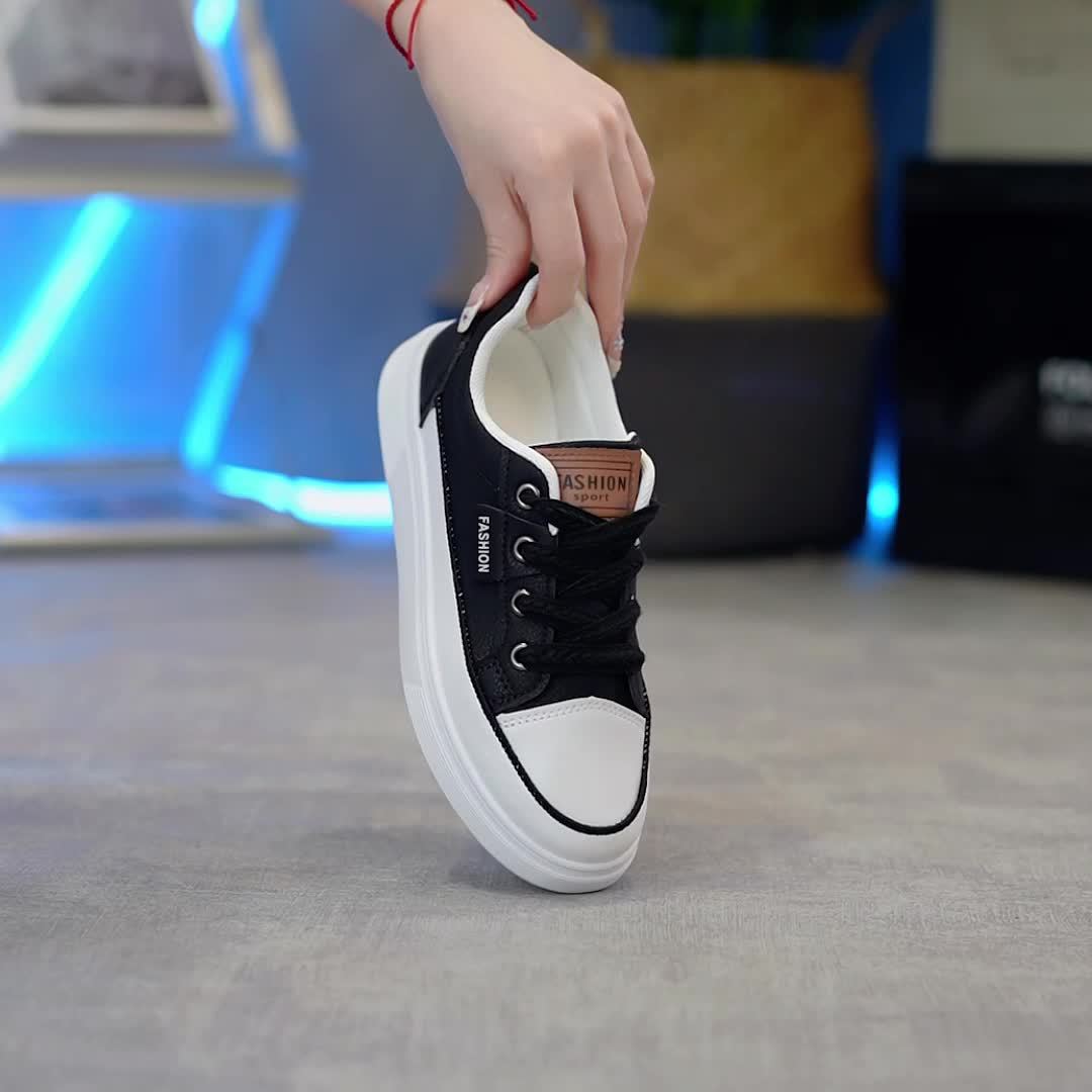 Women's Simple Sneakers, Casual Lace Up Outdoor Shoes, Women's Comfortable Low Top Shoes Plus Size