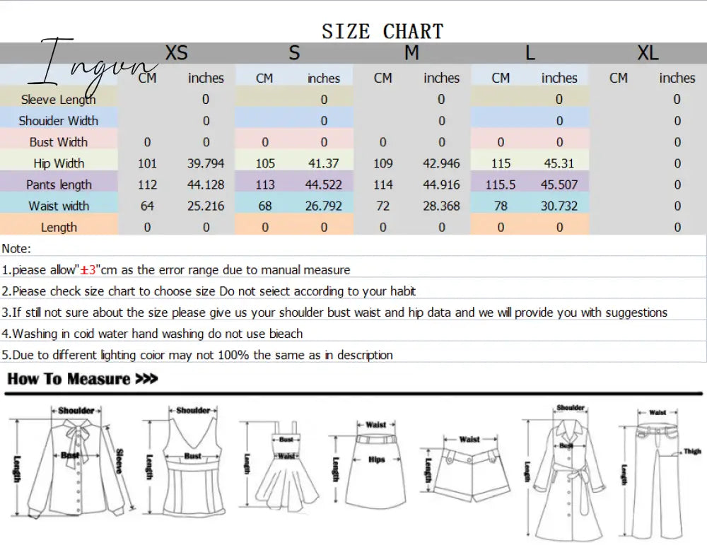 Ingvn - Women Fashion Solid High Waist Wide Leg Pants Suit Female Casual Front Zipper With Pockets Ladies Loose Long Trousers