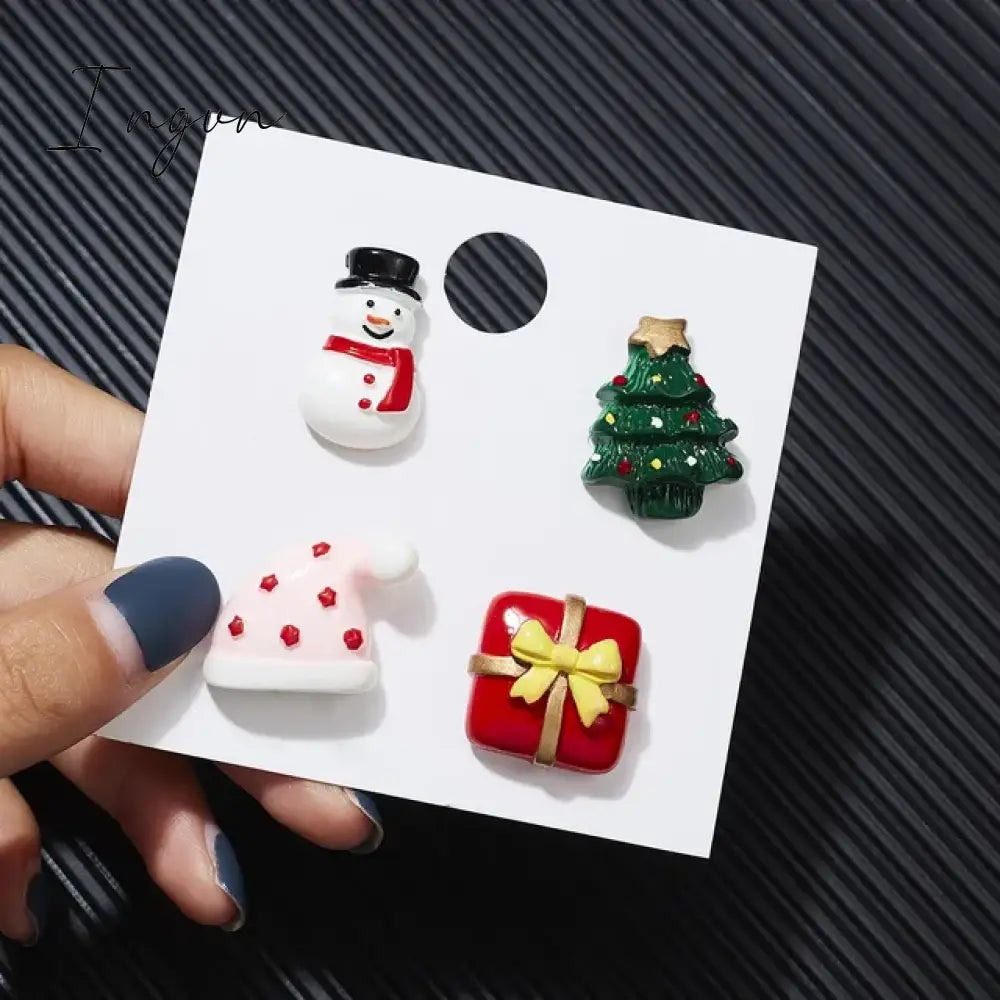 3Pcs/Set Christmas Gift For Women Men Brooches Enamel Pins Santa Claus Bell Elk Snowflake Xmas Tree