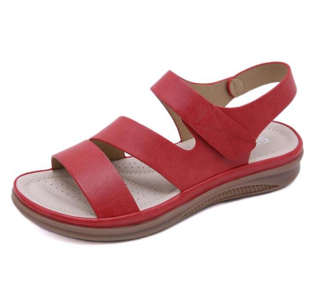 INGVN  Summer shoes women retro women's beach sandals round head slope comfortable lightweight sandals women's casual shoes hy710