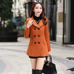 Ingvn - Woolen coat women's coat early autumn all-match short coat small shawl gown casual