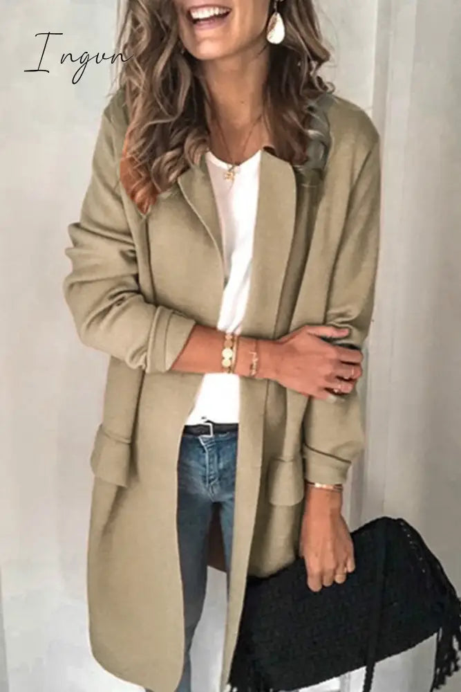 Ingvn -  Solid Color Long Sleeve Tops(5 Colors)
