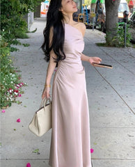 Women Elegant Solid Evening Party Dresses Summer Fashion Korean Graduation Formal Dress Off Shoulder Slim Vestidos Clothing