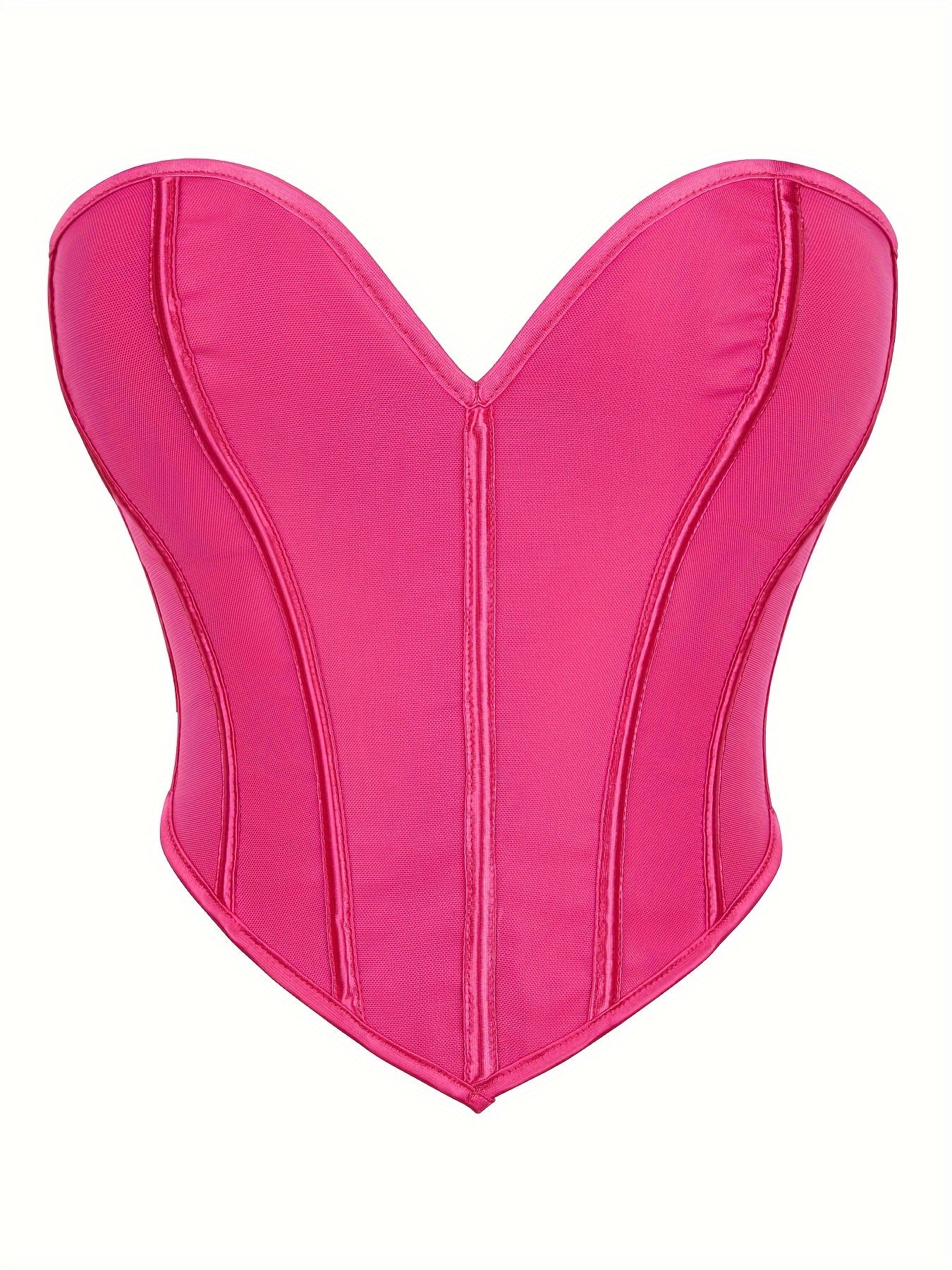 Elegant Strapless Tummy-Control Shapewear Corset | Adjustable Lace-Up | Sexy Knit Bustier | Medium Support Lingerie