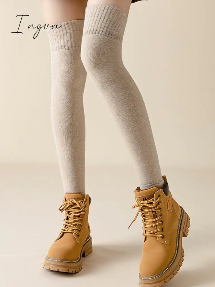 Ingvn - Casual Skinny Keep Warm Solid Color Leg Warmers Accessories