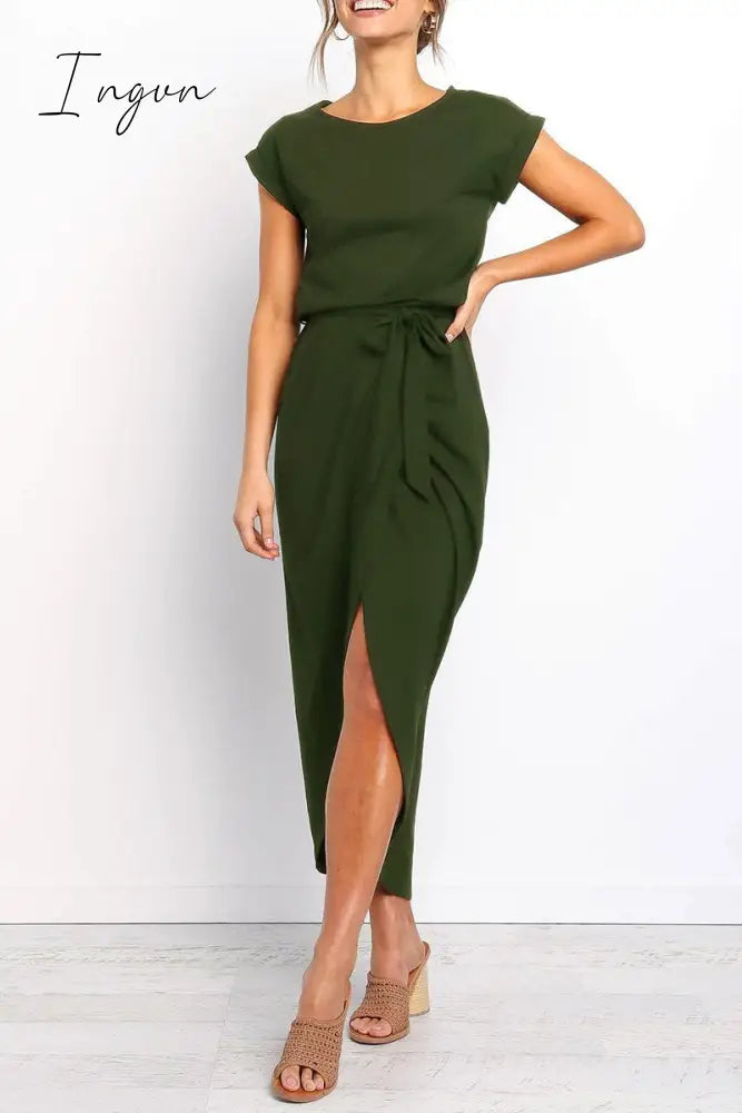 Ingvn -  After Midnight Ankle Length Midi Dress(4 Colors)