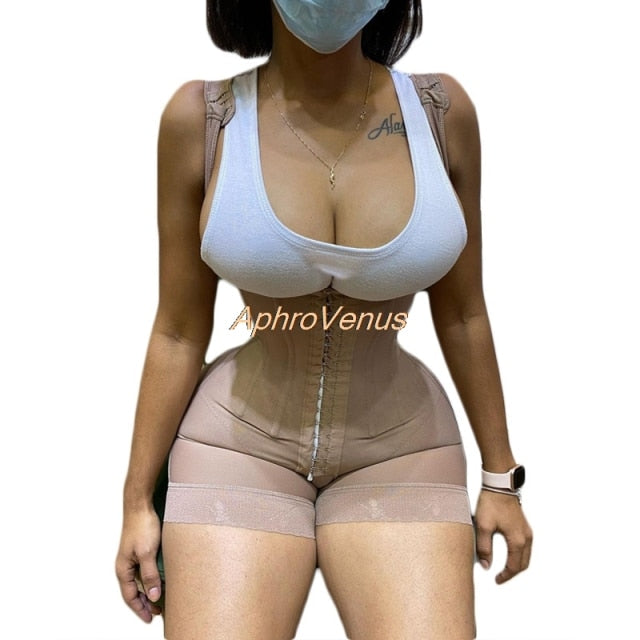 Voguable Breasted Lace Butt Lifter High Waist Trainer Body Shapewear Women Fajas Slimming Underwear with Tummy Control Panties