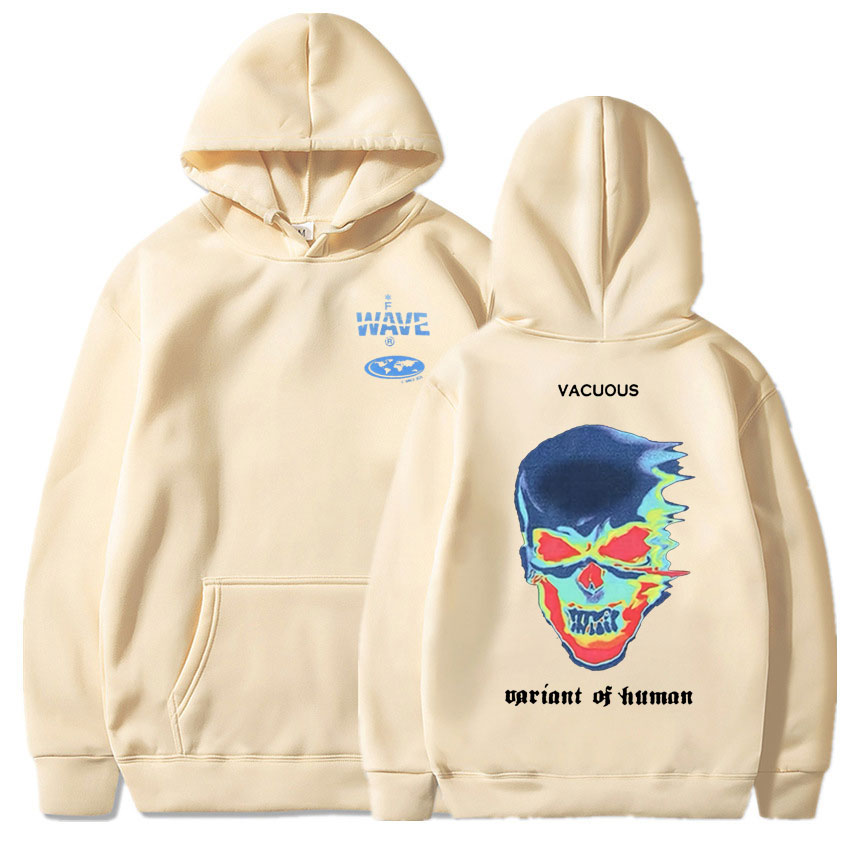 Voguable Hot Sale Fashion Creativity Design Skeleton Graphic Print Hoodie Men Women Fleece Cotton Hoodies Man Hip Hop Style Sweatshirt