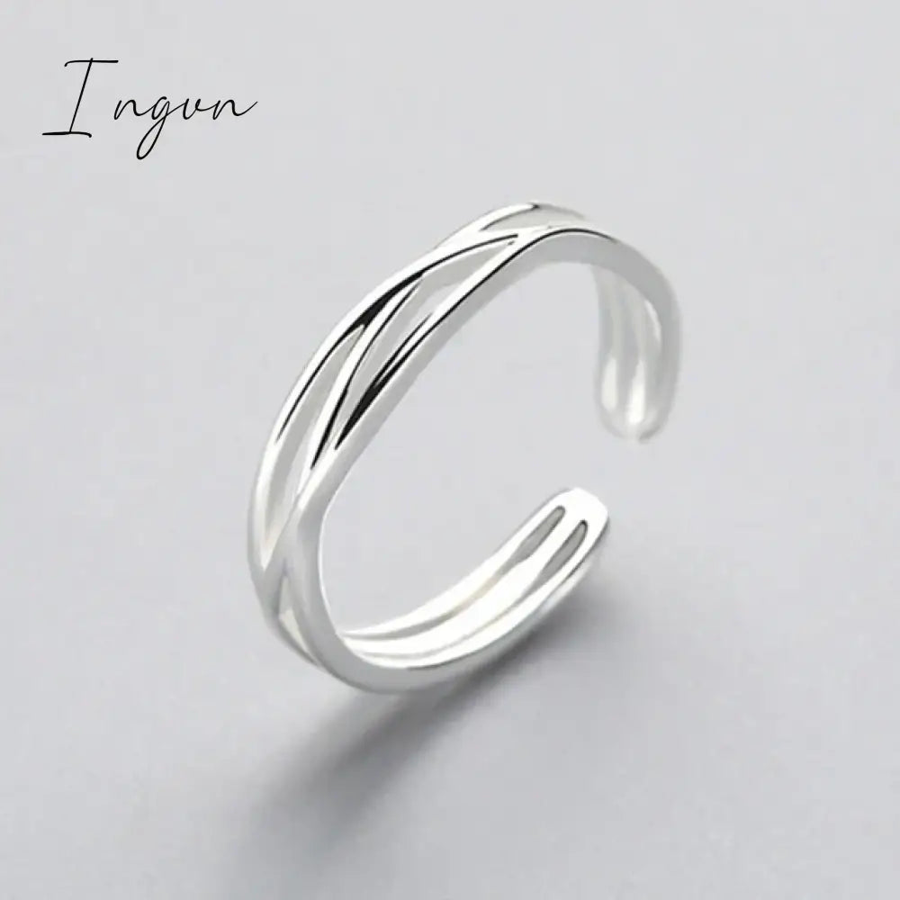 Simple Fashion Silver Color Feather Dolphin Adjustable Ring Exquisite Jewelry Ring For Women Party Wedding Engagement Gift