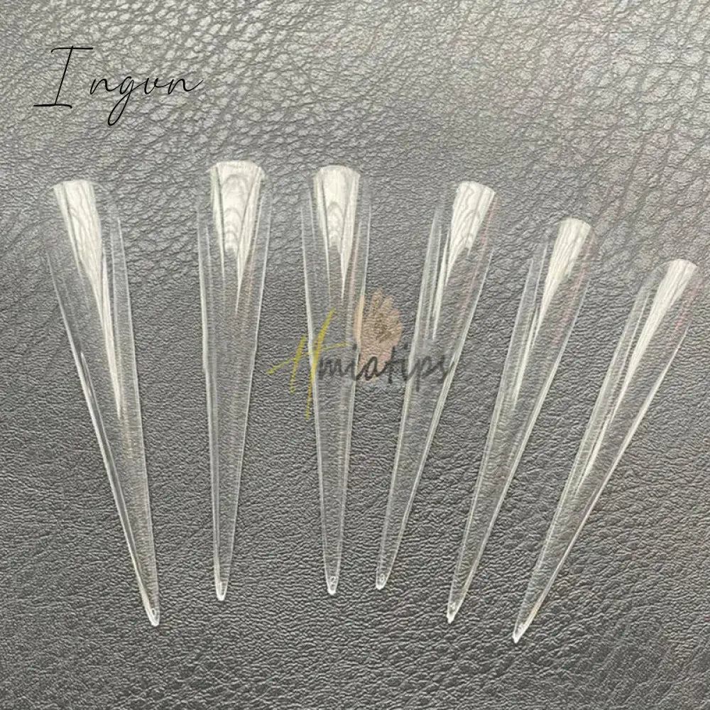 5Xl Extreme Long Stiletto Nails Full Cover Nails Artificial Acrylic False Nail Tips Press on Manicure Tool Accessories