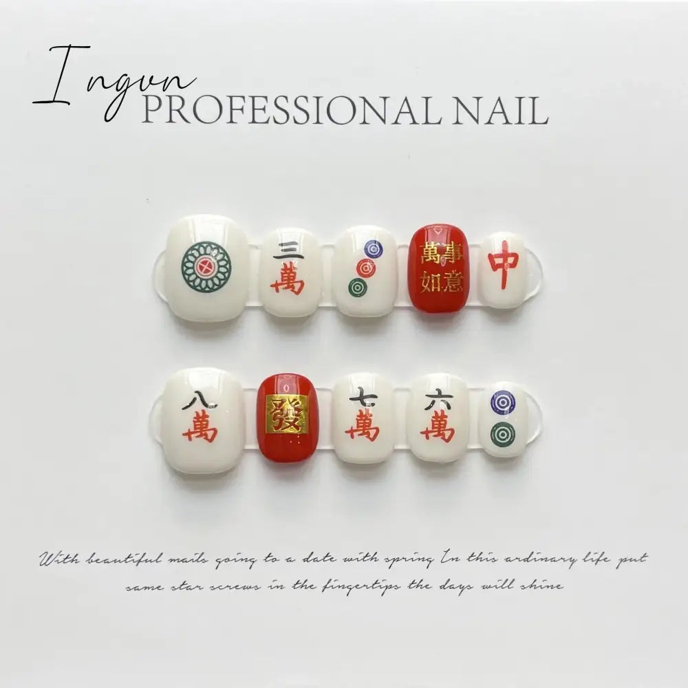 Bow Ice Translucent Sense Handmade Wearable Fake Nail Gradient AB Asymmetric Almond False Nails Trim Nail Shape Nail Decoration